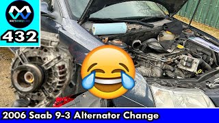 MV 432  quot2006 Saab 93 Alternator Changequot [upl. by Anoyi50]