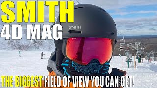 Smith 4D Mag Review  The Biggest Field of View Ski Goggles You Can Get [upl. by Enened]