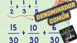 ¿Como sacar DENOMINADOR común [upl. by Sirahc685]