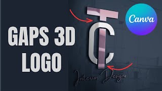 Create 🧩 Interlocking Letter LOGO design with Canva  6 Steps [upl. by Nnylamme]