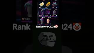 Rank store 2024🤡 vs 2020☠️ gaming shortsfeed freefire totalgaming garenafreefire [upl. by Aridan]