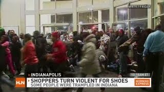 Retro Air Jordans lead to mall stampedes [upl. by Raff]