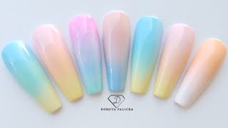 Ombre nail art techniques Easy ombre with gel polish How to do quick ombre nails [upl. by Auvil592]