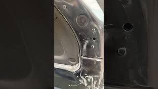 Waxing the inside of the hood Chevy Trax 205 [upl. by Fanchet]