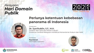 Sesi spesial dengan DJKI Perlunya ketentuan kebebasan panorama di Indonesia [upl. by Majka]