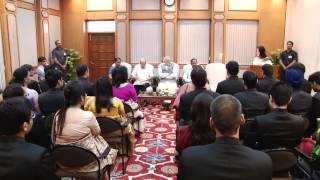 PM Narendra Modi meets IFS Probationers [upl. by Boelter]