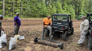 Hunting Club workday  food plots  cutting lanes and fellowship [upl. by Corabella172]