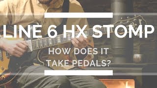 Line 6 HX Stomp  how does it take pedals [upl. by Marcel701]