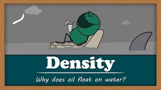 Density  Why does oil float on water  aumsum kids science education children [upl. by Alard]