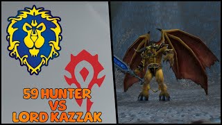 World of Warcraft The War Within  59 Hunter Twink vs Lord Kazzak [upl. by Reiser]