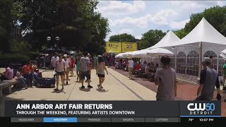 Ann Arbor Art Fair Returns July 15 Through Weekend [upl. by Adeehsar4]