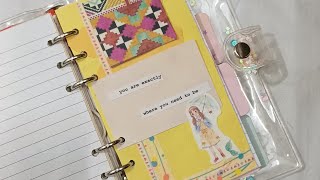 Yellow Bullet Journal Spread 💛✨️scrapbooking scrapbook bujo bulletjournal yellowjournal [upl. by Arad]