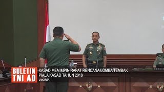 Kasad Memimpin Rapat Rencana Lomba Tembak Piala Kasad Tahun 2018 [upl. by Cadmarr]