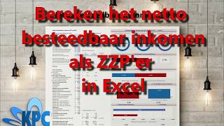 Bereken het netto besteedbaar inkomen als ZZPer in Excel [upl. by Aretse]