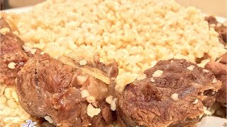 ETLİ BULQUR AŞIBULQURLU AS BULQUR PLOVU BULGUR AŞI  ETLİ BULQUR PİLAVIПЛОВ ИЗ БУЛГУРА С МЯСОМ [upl. by Emmit]