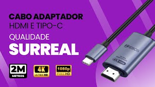 Qualidade SURREAL Cabo Adaptador HDMI  Tipo C [upl. by Erlinna]