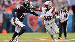 Rhamondre Stevenson  Highlights  Patriots  Chicago Bears  NFL Week 10 2024 [upl. by Irrabaj]