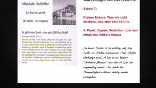 In 15 Minuten von der Textvorlage zu einem guten Leserbrief VidraVariante [upl. by Quirk791]