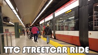 TTC 510 Streetcar Ride from Spadina Station to Dundas Avenue West [upl. by Riordan]