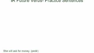 Spanish Future Tense IR Verbs [upl. by Turnbull29]