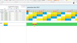 Anleitung zum Tool quotSchichtDienstPlanung mit Planarbeitszeitkontoquot 44 [upl. by Arakal]
