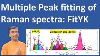 Deconvolution multiple peak fitting of raman and photoluminescence spectra using fityk [upl. by Kenweigh]