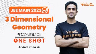 3 Dimensional Geometry Class 12  One shot  Comeback series  JEE 2023  Arvind Sir  Vedantu JEE [upl. by Cletus]