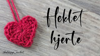 Lær å hekle et hjerte  Hvordan hekle et hjerte [upl. by Ellitnahc120]