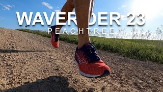 Mizuno Wave Rider 23 Peachtree  First Run [upl. by Nyleaj450]