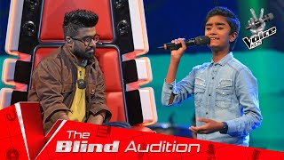 Dineth Vidarshana  Bakmee Gaha Langa බක් මී ගහ ළඟ  Blind Auditions [upl. by Roman]