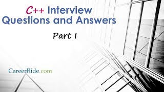 C Interview Questions and Answers  Part I [upl. by Eanar852]