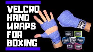 Beginner Boxing How To Wrap Hands Using Velcro Wraps  Open Palm [upl. by Aronoff336]