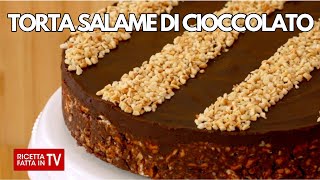 TORTA SALAME DI CIOCCOLATO di Benedetta Rossi  Ricetta TV Fatto in Casa per Voi [upl. by Farmann]