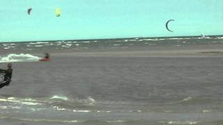 Fehmarn    Kitesurfer Grüner Brink [upl. by Rollins296]