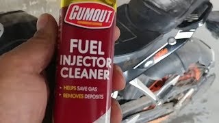 Does Gumout Fuel Injector Cleaner Actually workDuke 390 Part I [upl. by Vincentia481]