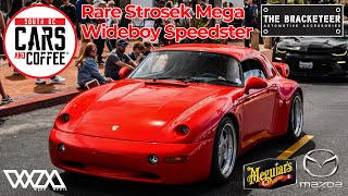 SuperRare Strosek Mega Wideboy Speedster  McLarens Ferraris Lambos  South OC Cars and Coffee [upl. by Haymo]