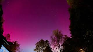 Northern lights timelapse from Norton Va 101024 [upl. by Eiknarf400]