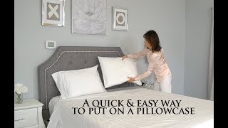 A quick and easy way to put on your pillowcase How to [upl. by Mathur486]