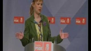 270310 Leire Pajín en 15 Congreso Agrupaciones PSOE de América [upl. by Anael310]