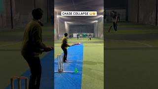 Batting Team Chase Collapse 😳 Bowling Team Early Wickets Top Of Cricket Match 🏏 cricket shorts [upl. by Aikkan]