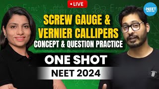 Screw Gauge and Vernier Callipers  Class 11  One Shot NEET  NEET Physics  Rehan Sir [upl. by Sinegold]