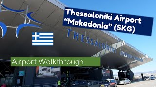 THESSALONIKI AIRPORT Walkthrough SKG  Departures  Arrivals  Walking Tour [upl. by Hanima1]