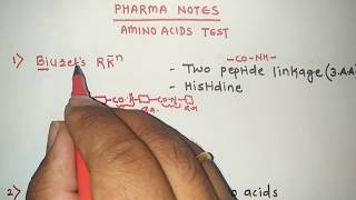 AMINO ACIDS TESTS WITH TRICKS  RRB PHARMACIST EXAM  GPAT  ESIC  PART48 [upl. by Rafaelita]