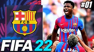 FIFA 22 Barcelona Career Mode EP1  SAVING THIS CLUB😤 [upl. by Welford]