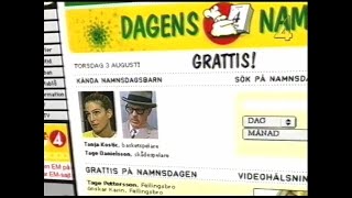 Dagens namn  TV4 20000907 [upl. by Eiramlatsyrk346]