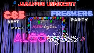 Freshers PartyJU CSE PRESENTS ALGORHYTHM24jadavpuruniversity dailyvlog hostellife vlogger [upl. by Korns177]