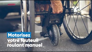 Yomper motorisation pour fauteuil roulant manuel [upl. by Anawak]