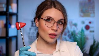 ASMR Realistic Cranial Nerve Exam  Eye ExamHearing TestSmellTasteSensation  Medical Roleplay [upl. by Bj684]