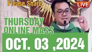 QUIAPO CHURCH LIVE MASS TODAY REV FR DOUGLAS BADONG OCTOBER 32024 [upl. by Jody]