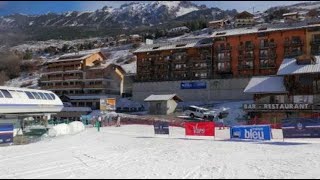 HautesAlpes  dexceptionnelles conditions pour les vététistes sur neige à Vars [upl. by Dodie754]